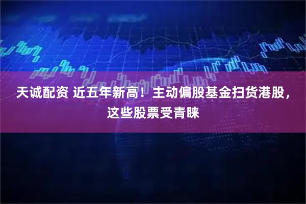 天诚配资 近五年新高！主动偏股基金扫货港股，这些股票受青睐